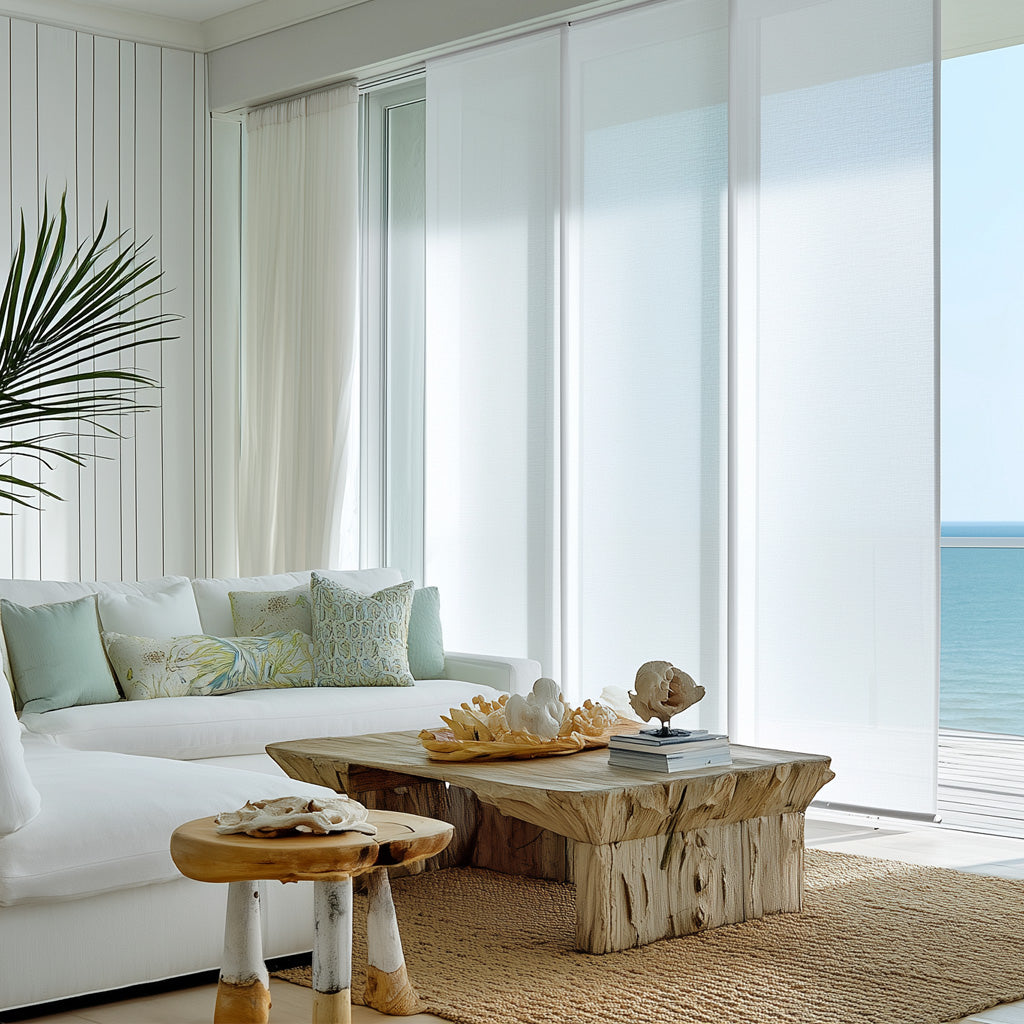 White Translucent Panel Blinds