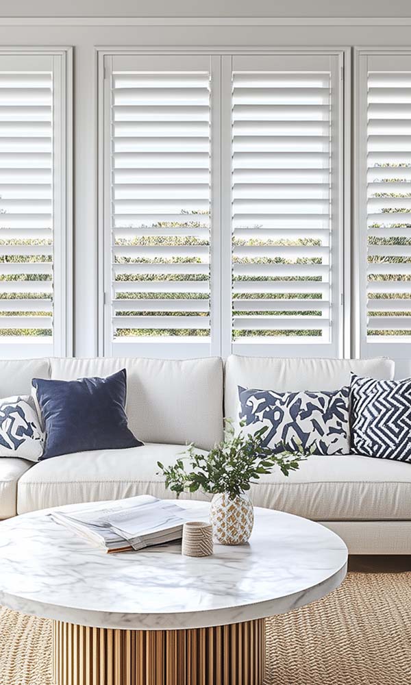 White Plantation Shutters Hampton Interior
