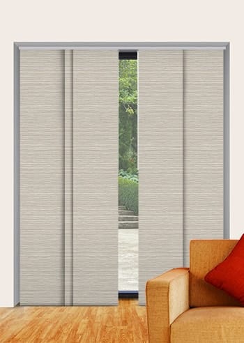 Balmoral Blockout Concrete Panel Glide Blinds – Half Price Blinds