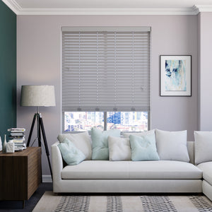 Timber-look Nova Blinds Standard Light Grey - 1789182421