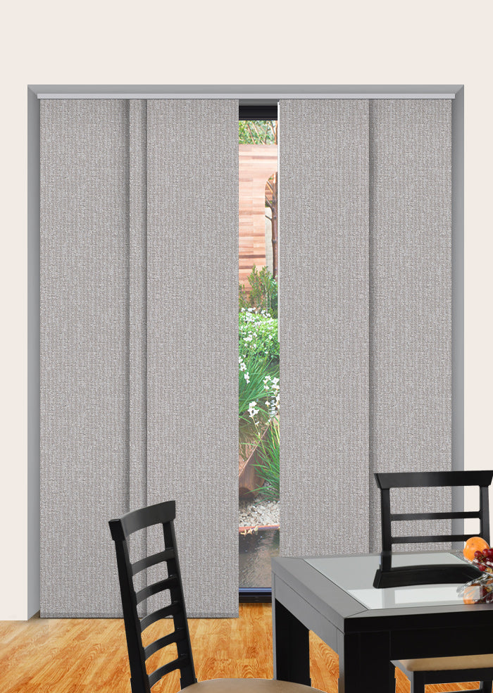 Panel Glide Blinds Cascata Blockout Grigio Panel Glide Blinds – Half ...