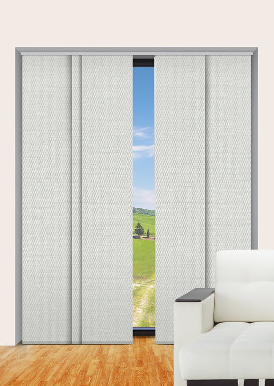 Panel Glide Blinds Bunker Bay Blockout Pumice Panel Glide Blinds – Half ...