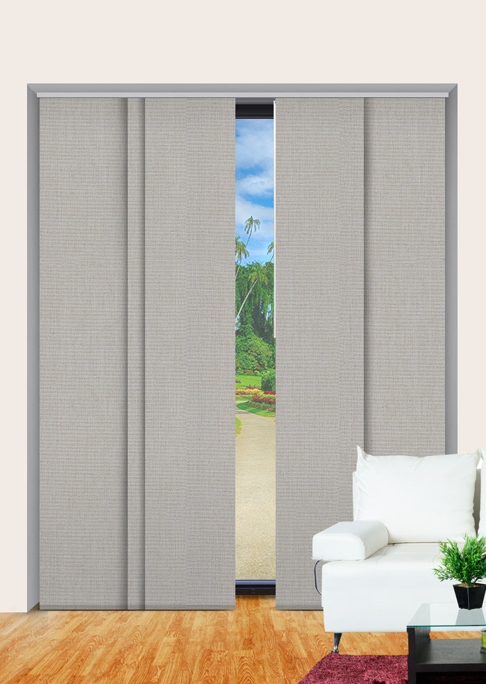 Panel Blinds James Blockout Linen Panel Glide Blinds – Half Price Blinds