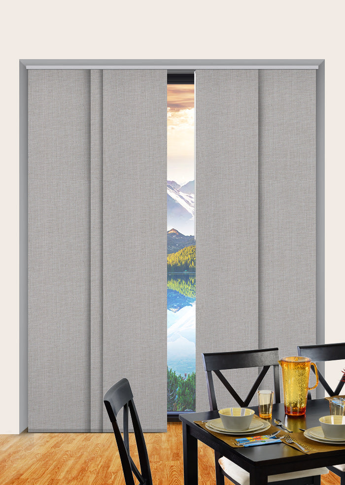 Panel Blinds James Blockout Taupe Panel Glide Blinds – Half Price Blinds