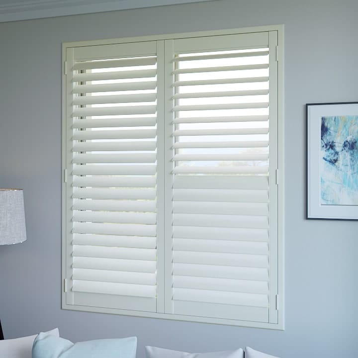 Basswood Timber Super White Plantation Shutters – Half Price Blinds