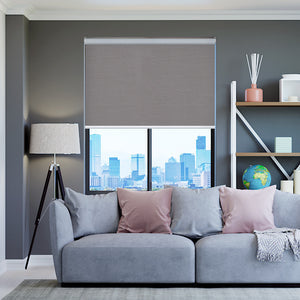 Lite Roller Blinds Bunker Bay Blockout Truffle - 1789342484