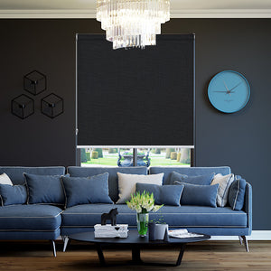 Roller Blinds James Blockout Charcoal - 1756380665
