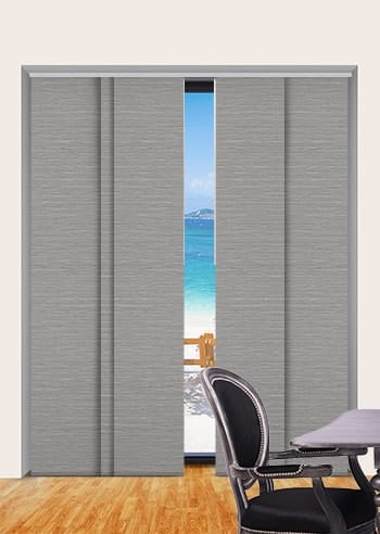 Balmoral Blockout Dove Panel Glide Blinds – Half Price Blinds