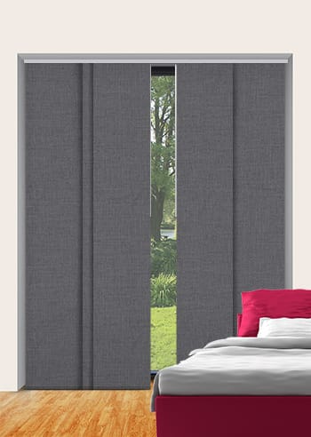 Cai Blockout Chrome Panel Glide Blinds – Half Price Blinds