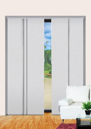 Paris Blockout Concrete Panel Glide Blinds – Half Price Blinds