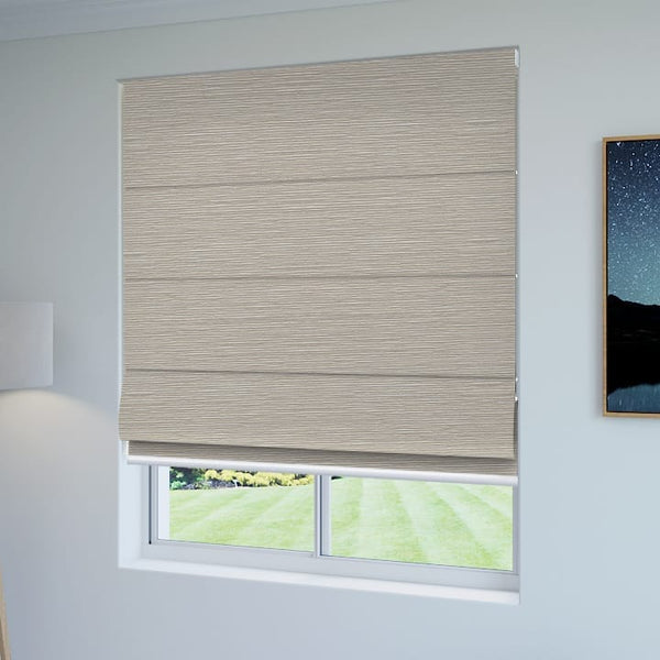 Balmoral Blockout Concrete Roman Blinds – Half Price Blinds