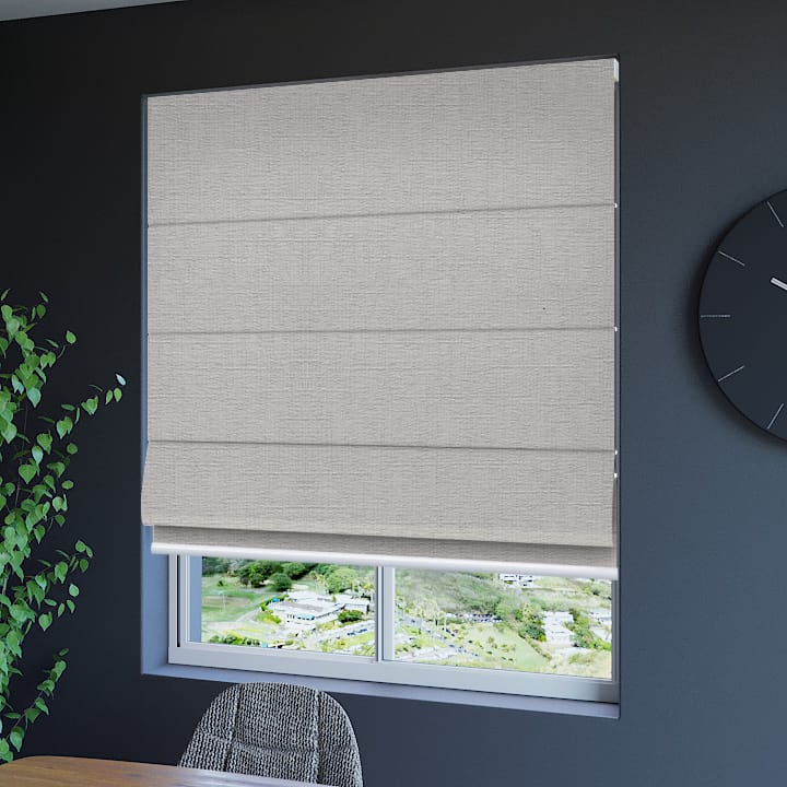 Cai Blockout Mist Roman Blinds – Half Price Blinds