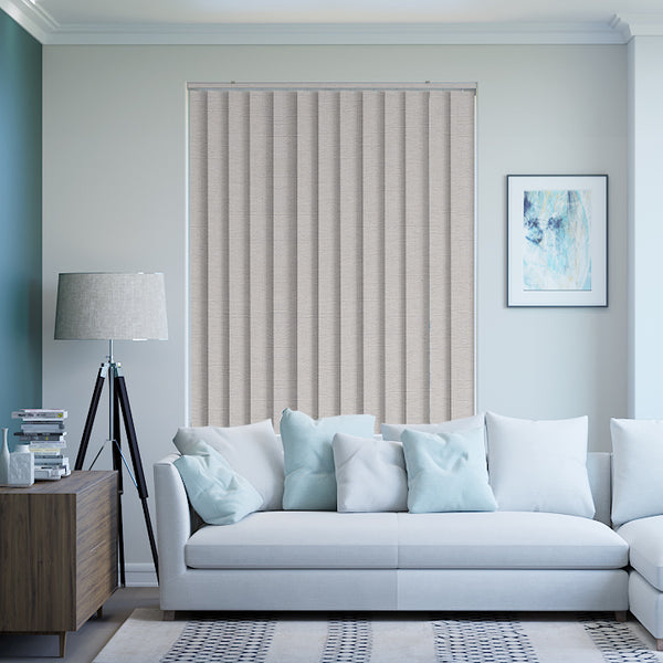 Cai Blockout Mist Vertical Blinds – Half Price Blinds